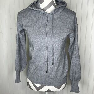 Magaschoni  Grey Bell Sleeves Sweater Hoodie Size XS